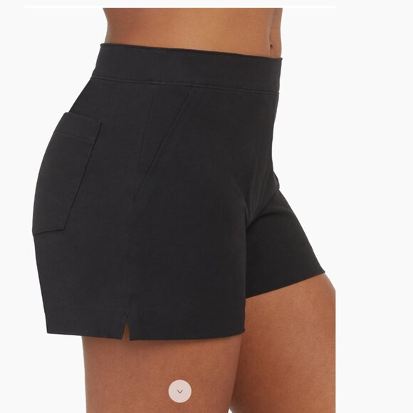 Spanx Polished Stretch Cotton Shorts - S - Picture 5 of 8